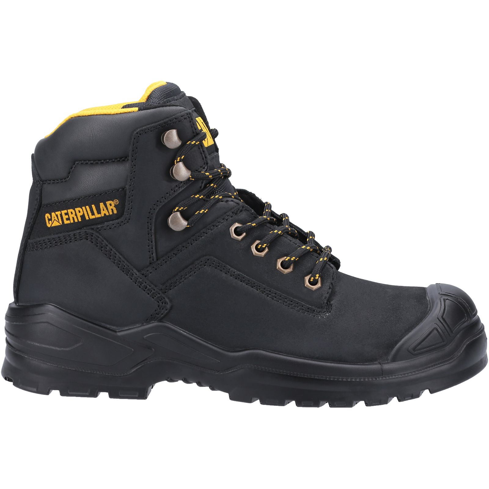 Caterpillar Striver Bump Steel Toe S3 Src - Mens Work Boots - Black - NZ (874EYQIZH)